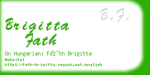 brigitta fath business card